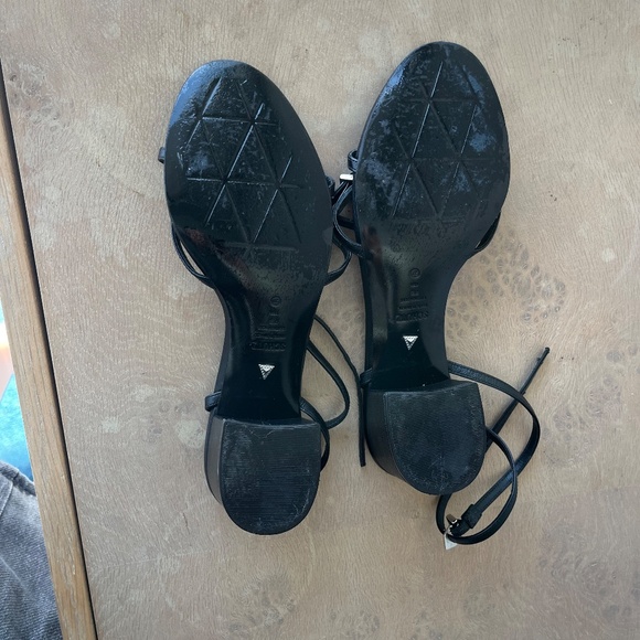 SCHUTZ Liliana Leather Block Heel Sandals – Black – Size 7B - Picture 4 of 5